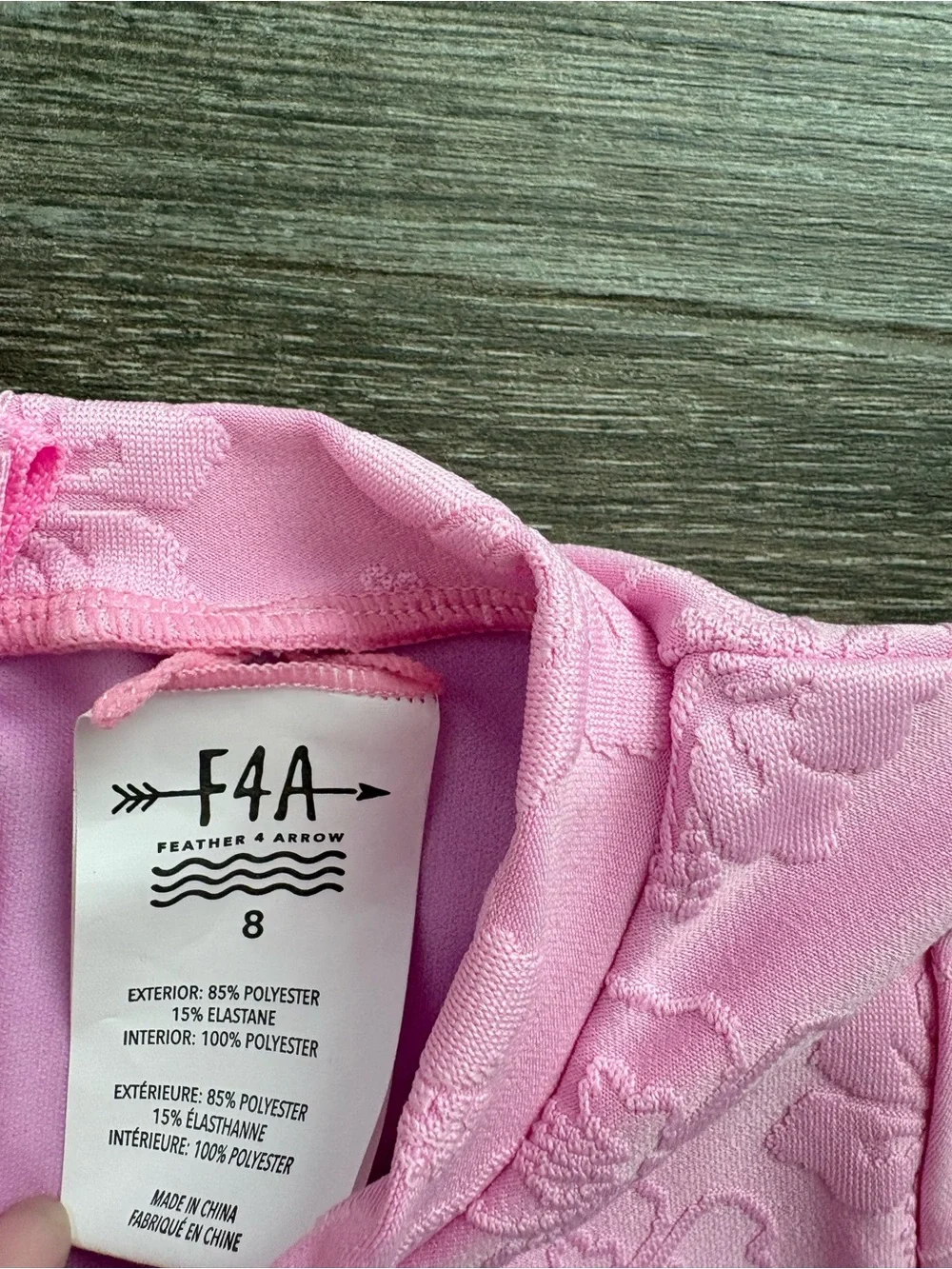 Feather 4 Arrow Wave Chaser Surf Suit - Sizw 8 NEW! Pop Pink